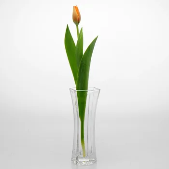 Paprasta ir skaidriai, krištolo vaza hydroponic restoranas šešiakampe vieną gėlės į stiklo vaza 46005