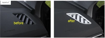 Priedai Audi A4 B9 Sedanas / Avant / Allroad Quattro 2016 2017 Priekiniai Viduje Oro Kondicionavimo sistema KINTAMOSIOS srovės Lizdo Angos Dangtelio Komplektas Apdaila