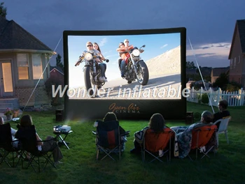 Pritaikyti nešiojamieji oksfordo milžinišką pripučiamą kino ekrane pripučiamos galinės projekcijos ekranai, lauko renginių