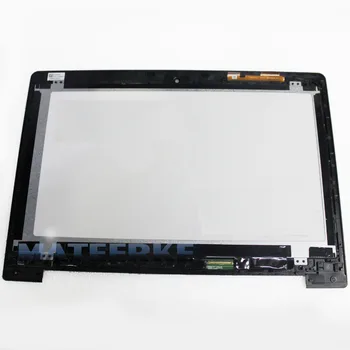 Puiki 14 colių Jutiklinis LCD Asamblėjos Ekrano skaitmeninis keitiklis Skirtas Asus VivoBook S400 S400C S400CA+Rėmelį