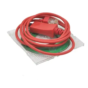 Raudona 8 Pin USB programavimo kabelis, skirtas Wouxun KG-UV920P Automobilio Radijo Kompiuterių Programavimo J0319C