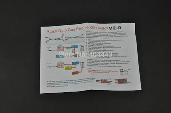 Rcexl Optiniu Dujų Engine Kill Switch Su Futaba Plug DLA DLE DA Uždegimo nupjaukite