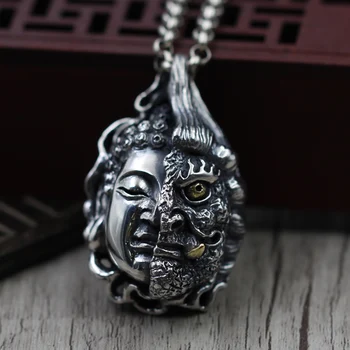 S925 skaitant gerą Tailando sidabro, sterlingas sidabro pakabukas pakabukas Ranka Raižyti magija asmenybė