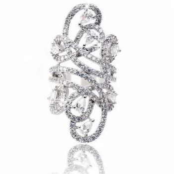 Spalvingas linijos Pločio žiedas, Moterų, Vyrų Papuošalai Imituoti deimantas brangakmenio Žiedai 925 Sterlingas Sidabro Dalyvavimas vestuvių Juostoje žiedas