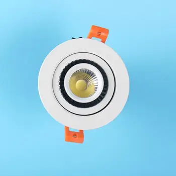 Super šviesus Apvalūs/Kvadratiniai Pritemdomi COB Led žemyn lempa 12W AC220V/110V Įleidžiamas LED Lubų šviesos Vietoje Šviesos Lempos Kietas/Šilta balta