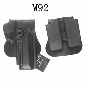 Taktinis pistoletas dėklas Airsoft IMI stiliaus Roto Dėklas, skirtas M92 su Vieno kamino dėklas