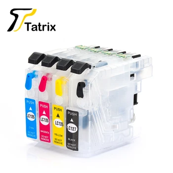 Tatrix LC127 LC125 Refillable Ink Cartridge For Brother MFC-J4410DW J4510DW J4610DW J4710DW J2510 J4110DW J4210N J4510N