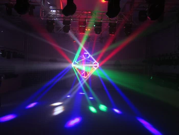 TIPTOP Naujas TP-L1026 9x10W RGBW Cree Led Judančios Galvos Voras Šviesos Ultimate Sukimosi Disco/Club Super Šviesos Poveikis 9 Galvos Paukštis LED