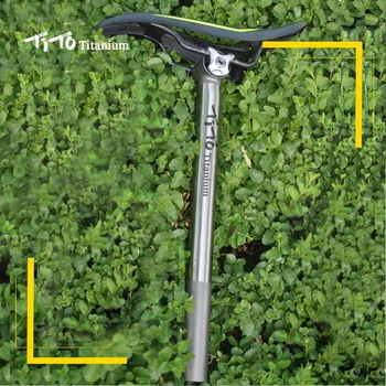 TiTo aukštos kokybės CNC mechaninio apdirbimo titano lydinio nuo balnelio iškyšos kelių dviratį MTB dviratį nuo balnelio iškyšos dviračių priedai, 27.2 mm/30.9 mm/31.6 mm