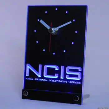 Tnc0230 NCIS karinio jūrų Laivyno Baudžiamąsias Tyrimo Stalas Stalas 3D LED Laikrodis