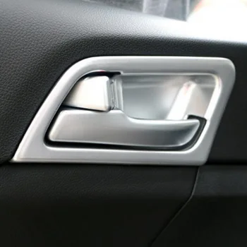 Tonlinker 4 vnt automobilių stilius ABS/nerūdijančio plieno rūko durų vidinė rankena lipdukas Padengti atveju Lipdukai Kia QL K5 2016-17