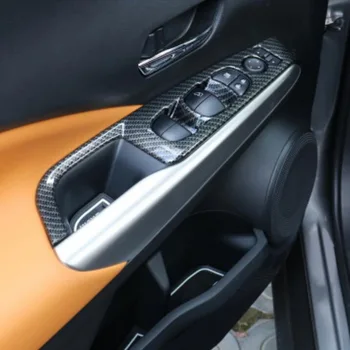 Tonlinker Padengti Atveju Lipdukai Nissan PRASIDEDA 2017 Priedai 4 VNT Automobilių Stilius ABS Durų langų pakėlimo mygtuką, interjero lipdukas