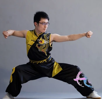 Tradicinis rankovių nanquan drabužius vaikams ir suaugusiems unisex kovos menų praktika vienodas kung fu kostiumas