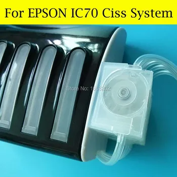 Tuščias 6 Spalvų/Set IC70 Ciss Už EPSON IC70 Ciss Sistema Epson EP706A/306/976A3/906F/776A/905F/905A/805/775/806 Spausdintuvo