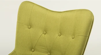 Vidurio Amžiaus Modernaus Stiliaus Fotelis Sofa-lova, Kėdės Kojos Medinės Lino Apdaila Gyvenimo Kambario Baldai Bedoorm Rankos Akcentas kėdė kėdė