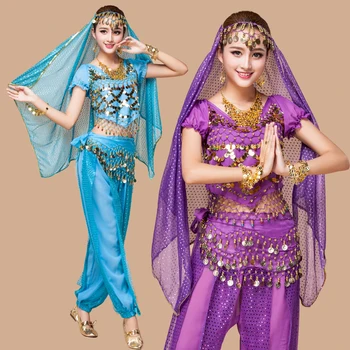 Viršūnės+Dress+Diržas Indija Egiptas Pilvo Šokio Kostiumai Bolivudas Kostiumai Indijos Suknelė Garsiausių Lady Suknelė Pilvo Šokiai, Scenos drabužiai
