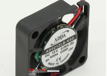 Visiškai naujas originalus bendrai kaip ADDA AD0212LB-K50 2506 25mm 12V 0.06 disko mažas ventiliatorius