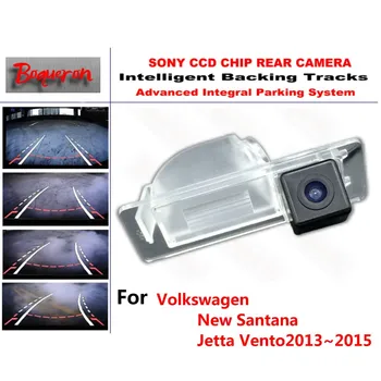 Volkswagen Naujais Santana Jetta Vento13~15 CCD Automobilių Atsarginės automobilių Stovėjimo aikštelė Kamera Protingas Dainos Dinaminis Orientavimo Galinio vaizdo Kamera