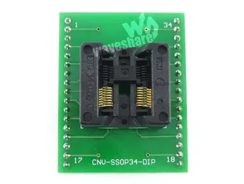 Waveshare SSOP16 Į DIP16 TSSOP16 Enplas IC Adapteris Bandymo Burn-in Lizdas SSOP16 Paketo 0,65 mm Žingsnio