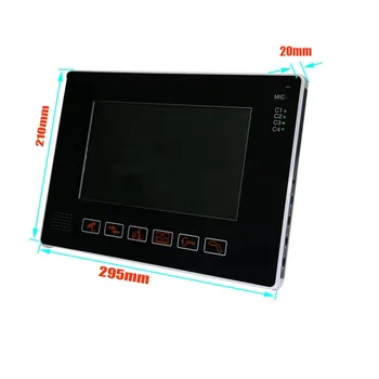 Yobang Saugumo-Touch Klaviatūra 9inch TFT LCD, HD Vaizdo Duris Telefono Domofonas Sistema Palieskite Klavišą Prieigos Kontrolės Doorbell Vaizdo Domofonas
