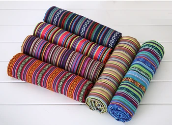 Zakka metrų fabric100X145CM poliesterio/medvilnės audinio etninės dekoratyviniai audiniai sofos pagalvėlė padengti audiniai, užuolaidos