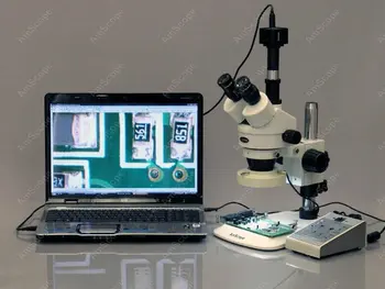 Zoom Stereo Mikroskopas--AmScope Prekių 3,5 X-90X Zoom Stereo Mikroskopas su 80-Zone 80-LED Light + 5MP Skaitmeninis Fotoaparatas