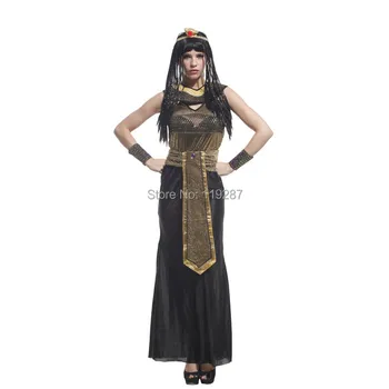 Šanchajaus Istorija Helovinas suaugusių moterų cos kostiumai seksualus Egipto karūną princesė kleopatra, vienas dydis drabužių 155-170cm moterims