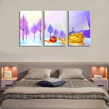 Šiuolaikinių HD spausdinti animaciją naftos tapyba ant drobės anotacija raudonos medžio dekoracijos sraigės aliejaus tapybai namų dekoracijas kambarį