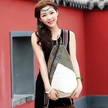 080417 newhotstacy moterų kinijos nacionalinė kuprinė dvigubas pečių maišą
