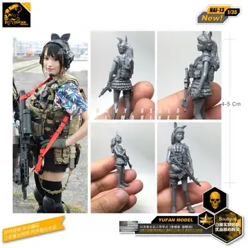 1/35 Japonijos Amerikos mergaičių įranga dervos kareivis modelis karinės hobis modelio derinys papuošalai vaikams, žaislai