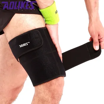 1 gabalas AOLIKES sporto šlaunies guard raumenų įtampą raštas muslo pagalvėlės paramos fitneso Blauzdinės kojų suspaudimas Sporto Saugos