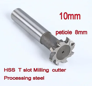 10mm*2-3-4-5mm, storis 6mm petiole 2vnt HSS-LA T lizdas Frezavimo cutter Tvarkymo plieno Nemokamas pristatymas