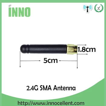 10vnt/daug 2.4 GHz antenos SMA Male jungtis 2dbi wifi antenos guma Zigbee antenos trumpas 5cm