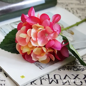 10vnt/daug ! didmeninė pigūs dirbtinis hydrangea gėlės 32cm mažų šilko rankinėje hydrangea vestuvių dekoratyvinis hydrangeas hortensia