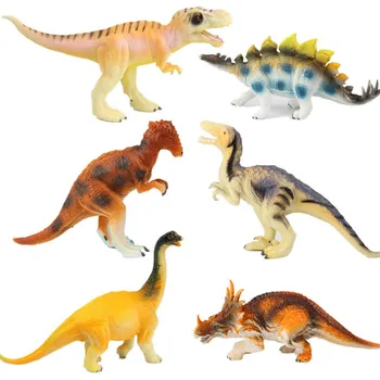 12 vnt/set Tyrannosaurus rex Dinozaurai Plastikinių Modelių Pav Animacinių filmų Žaislai Vaikams BMK sertifikavimo Kalėdų dovana