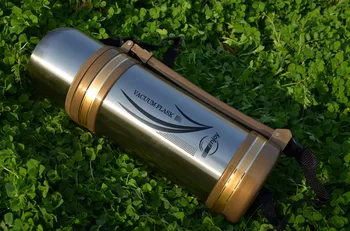 1200ML Rose aukso ir sidabro spalvos, Didelės talpos Nerūdijančio plieno Vakuuminis Nešiojamų kelionių Termosas vandens butelis izoliacija kolbą