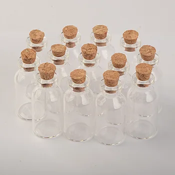18X40X12.5 mm 5 ml Mažų Stiklinių Butelių Su Kamštienos Mini Stiklainių 