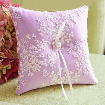 1pcs/daug Vestuvių rožinė Smėlio Aikštė Siuvinėjimo Žiedas pagalvę Juostelės šilko lankas, vestuvių dekoravimas pasiūlymą tiekimo
