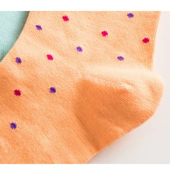2016 m. Moteris kojinės trumpas, meilė saldainių spalvos dot kojinių, moteriškų medvilninių kojinių mišrios spalvos, 10vnt=5pairs/daug ne supakuota nemokamas pristatymas