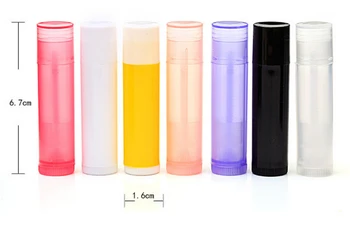 2016 naujas 5000pcs/daug 5g 5ml Tuščias spalvingas LŪPŲ BALZAMAS Vamzdžiai Konteineriai Lūpų mados cool lip vamzdžiai