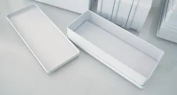 2017 160X65X30mm white rectangle tea tin box storage box case SN1088