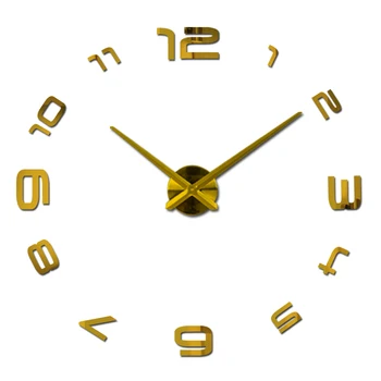 2017 m. naujos žiūrėti laikrodis, laikrodžiai, namų puošybai klok akrilo miroir didelių sienų lipdukai pardavimo Kvarco Šiuolaikinės Metalo nemokamas pristatymas