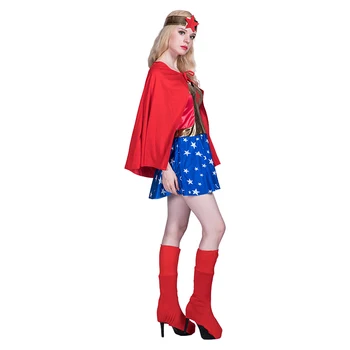 2017 Įdomu Moteris Cosplay Teisingumo Lyga Supergirl Cosplay Superwomen Kostiumų Suaugusiems-Mergina, Moteris Halloween Kostiumai Kalėdų