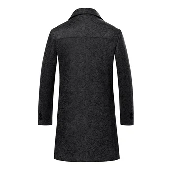 2018 m. Pavasarį paltas Aukštos kokybės Vyrai Atsitiktinis Vyrų Klasikinis tranšėjos paltai, vyriški Mados Slim Fit paltai verslo švarkelis, striukės