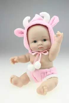 25cm Mini Žaislas Modeliavimas Lėlė Baby Silikono Lėlės Modelis Gražus Baby Shower Lėlės Vaikams Kalėdų, Gimtadienio Dovanos