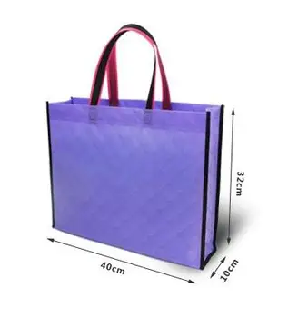 25pcs/daug-40x32+10cm-6color Iškilumo ne austi totalizator krepšiai/plastiko dovanų maišeliai su rankenomis/vestuvių dovanų maišeliai/plastiko maišelį