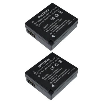 2X DMW-BLG10 BLG10 BP-DC15 BPDC15 Batteries+LCD Charger for Panasonic Lumix GF6,GX7,GX80,GX85,GX7 Mark II,LX100,D-Lux(Type 109)