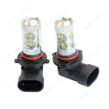 2x HB4 9006 50W LED Lemputė Projektorius Balta Sidelight Dienos Rūko Šviesos Lempos(CA300)
