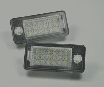 2x Jokios Klaidos LED SMD Licencijos numerio Plokštelės Apšvietimas AUDI A8 S8 D3 D4 4E/4H 04-13