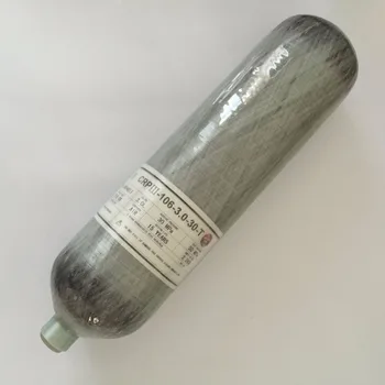 3L 30mpa anglies pluošto SCUBA cilindrų,suspausto oro bake,dujų balione aukštos kokybės pardavimui -V